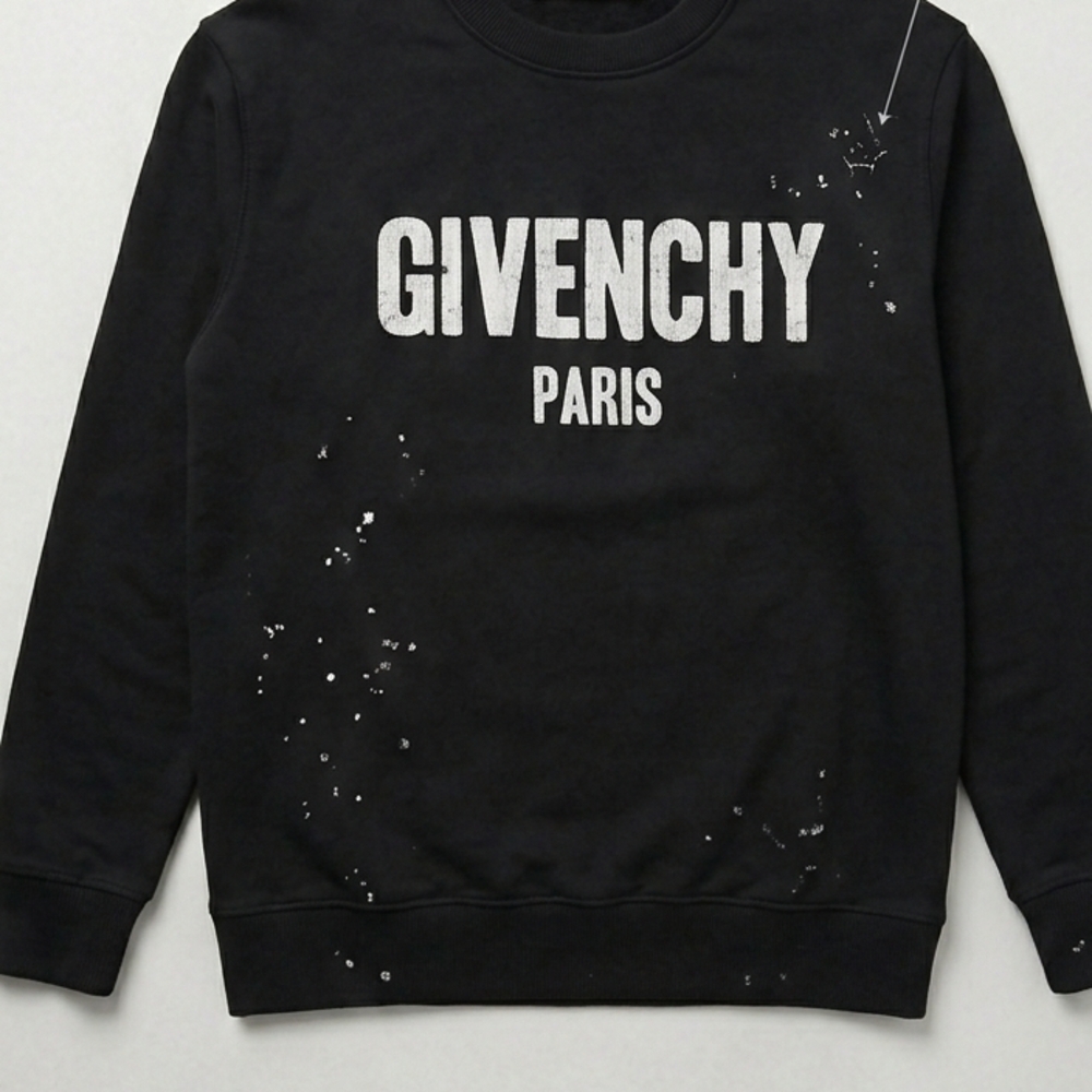 Givenchy Black Crewneck Sweater for Men